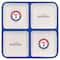The Memory Company MLB 4 Section Square Ceramic Tray